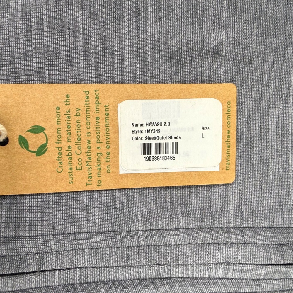 Travis Mathew Shirt Mens Large Gray Performance 1/4 Zip Golf Stretch Pullover - Picture 5 of 13